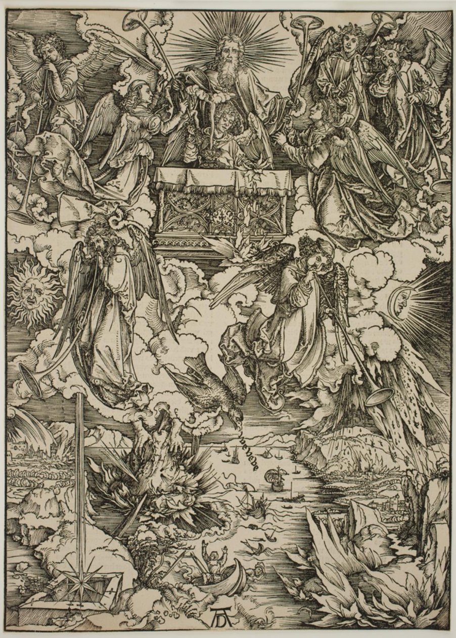 De sju trumpeterna av Albrecht Dürer