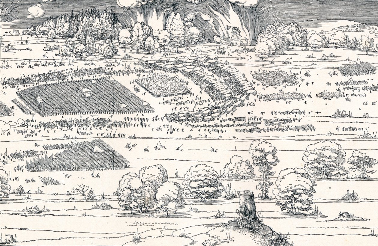 Belägringen av en fästning II, 1527 1906 av Albrecht Dürer