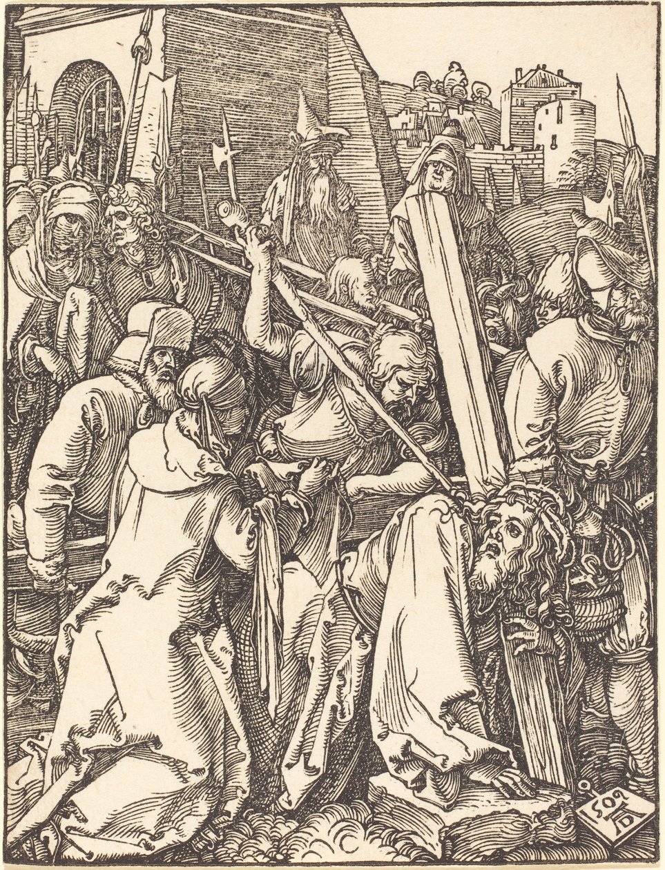 Den lilla passionen:  Kristus bär korset av Albrecht Dürer