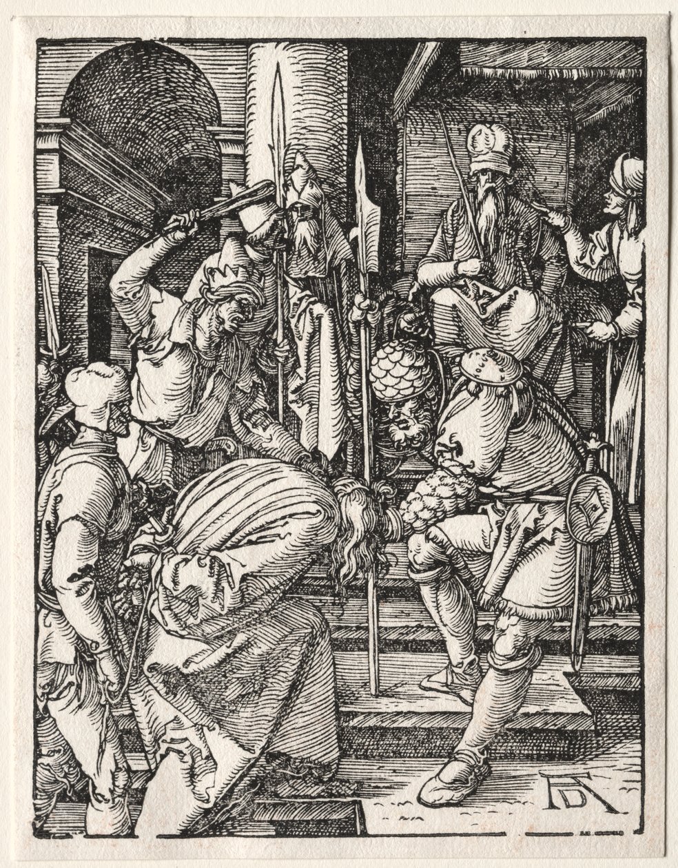 Den lilla passionen: Kristus före Annas av Albrecht Dürer