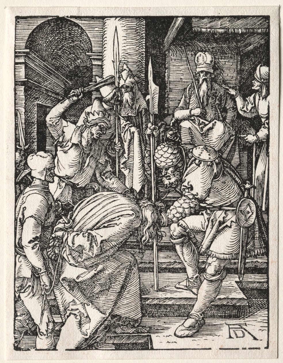 Den lilla passionen: Kristus före Annas, 1509-1511. av Albrecht Dürer
