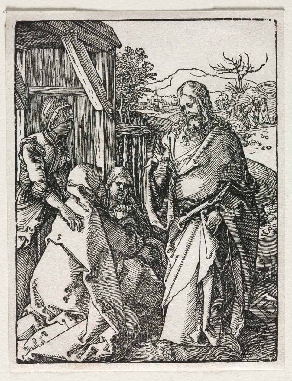 Den lilla passionen: Kristus tar avsked av jungfrun. av Albrecht Dürer