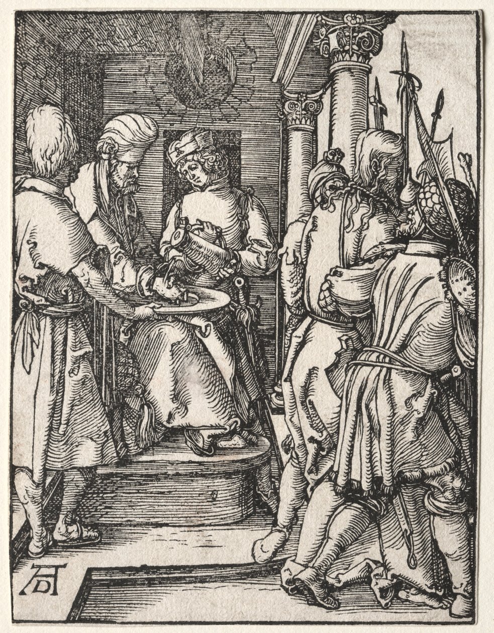 Den lilla passionen: Pilatus tvättar sina händer, 1509-1511. av Albrecht Dürer