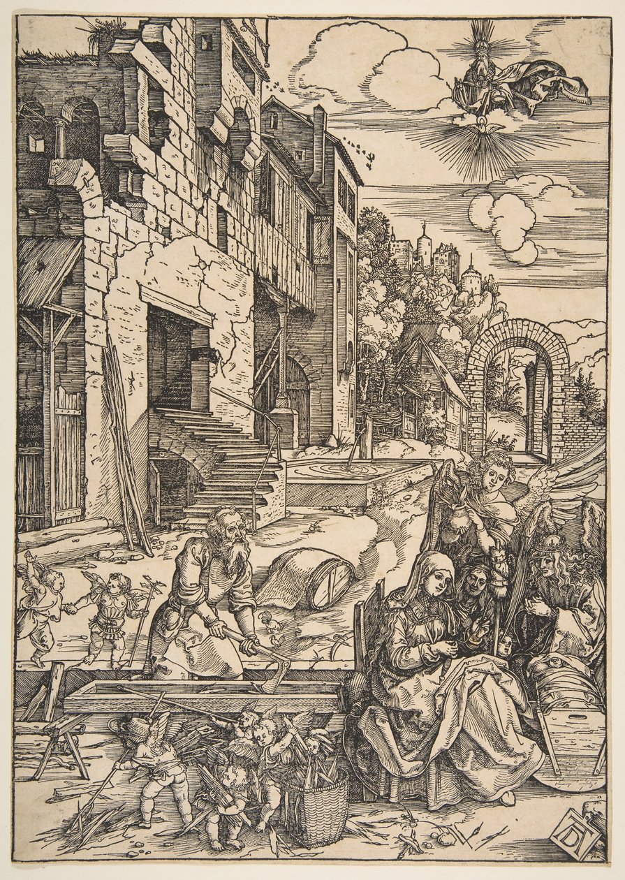 The Journ of the Holy Family in Egypt, från The Life of the Virgin, efter 1511. av Albrecht Dürer