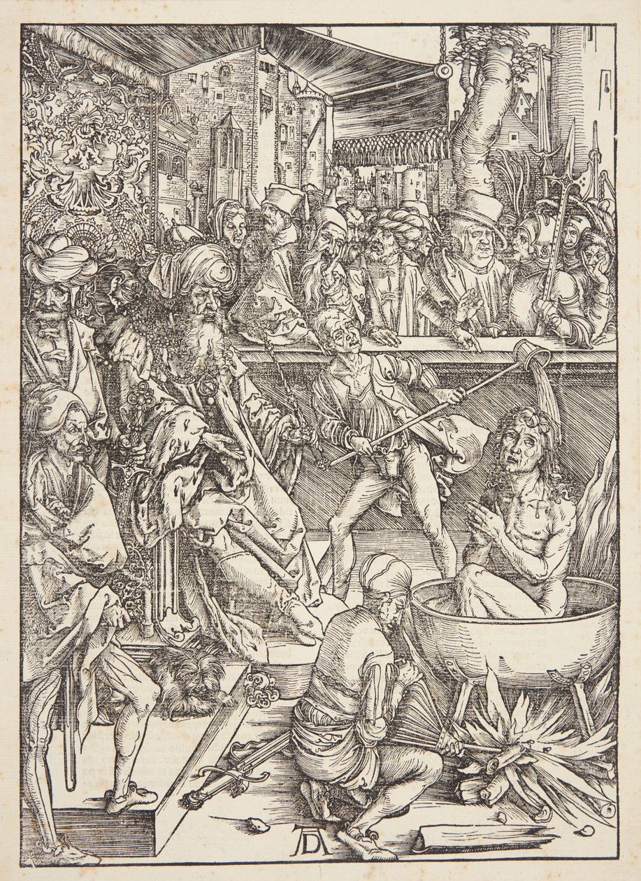 Tortyren av Johannes evangelisten av Albrecht Dürer