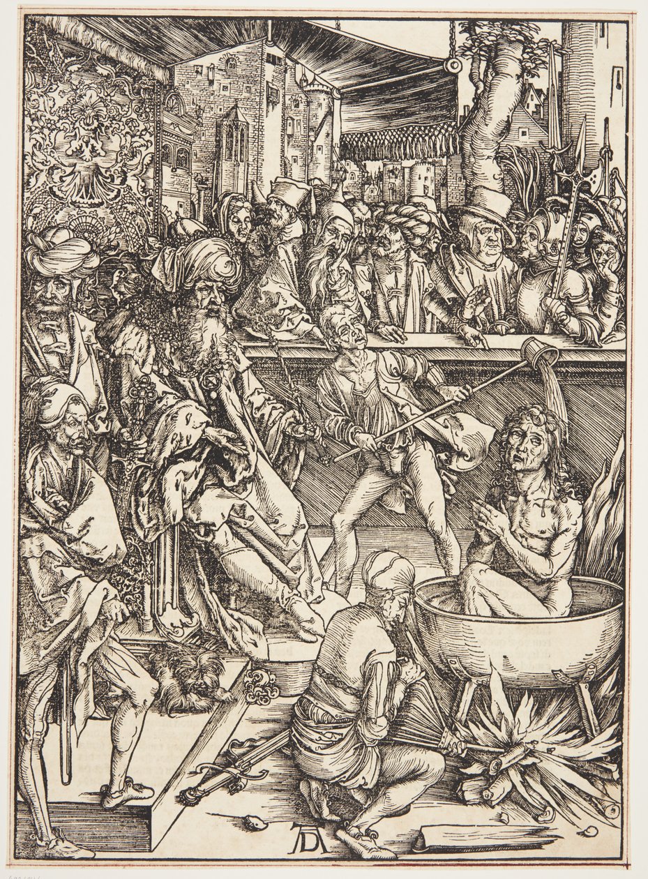 Tortyren av Johannes evangelisten av Albrecht Dürer