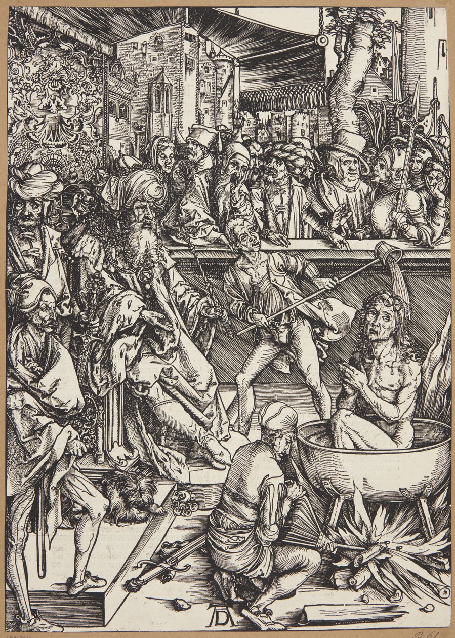 Tortyren av Johannes evangelisten av Albrecht Dürer