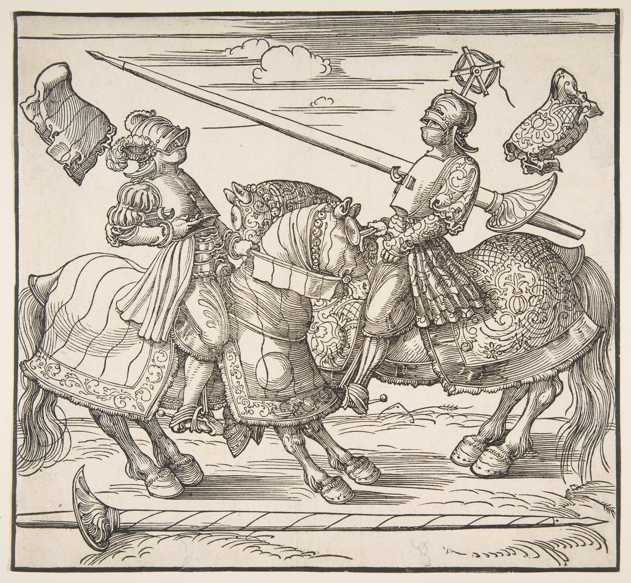Turneringen till häst, ca. 151718. av Albrecht Dürer