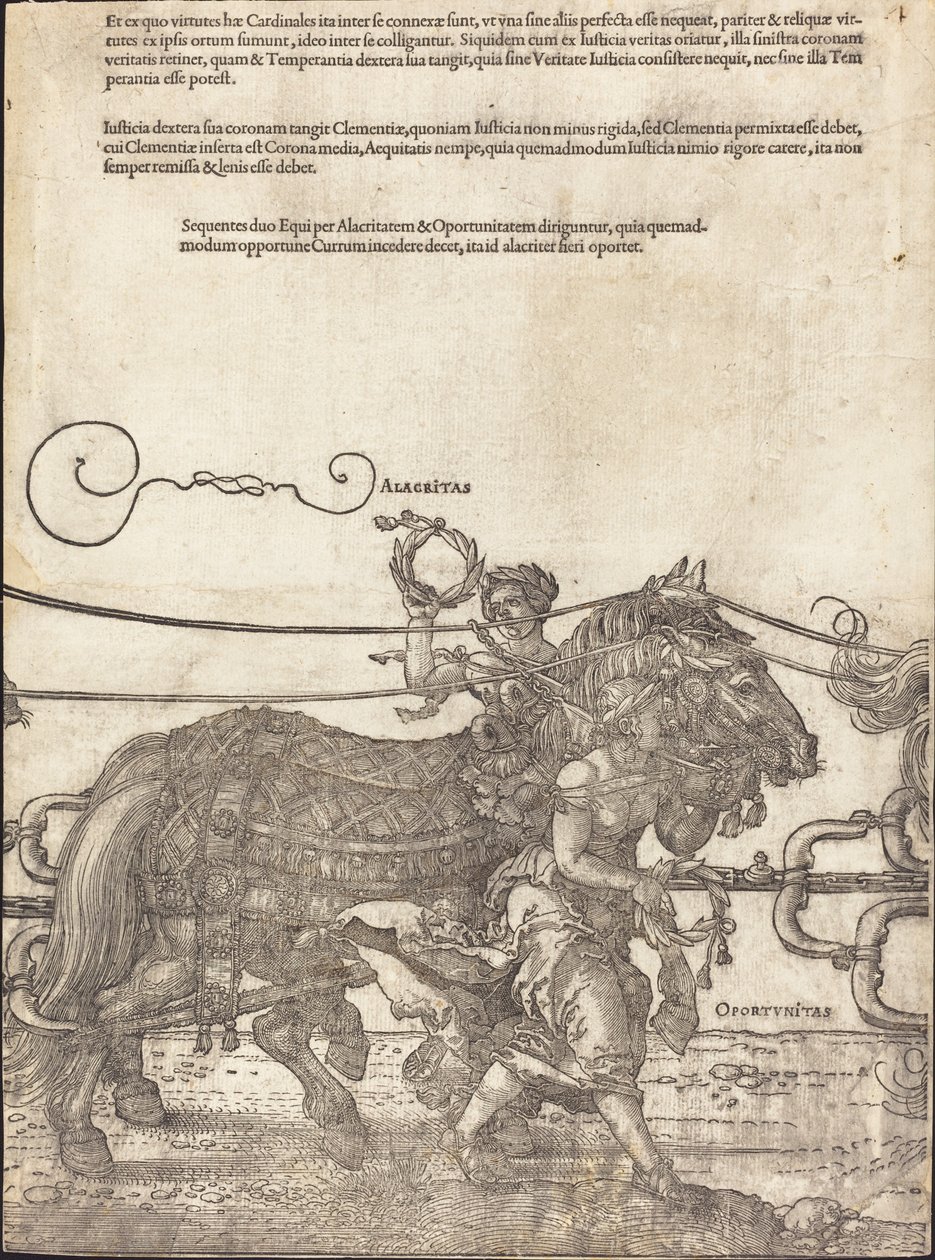The Triumphal Chariot of Maximilian I (The Great Triumphal Car) [skylt 4 av 8] av Albrecht Dürer
