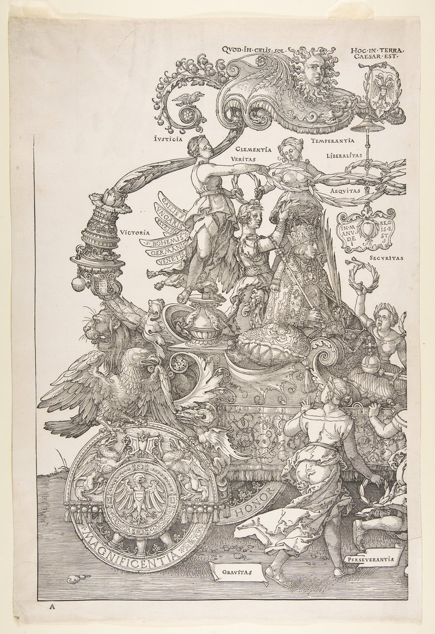 The Triumphal Chariot of Maximilian I The Great Tri..., antagligen klar ca. 1518, utgiven 1522. av Albrecht Dürer