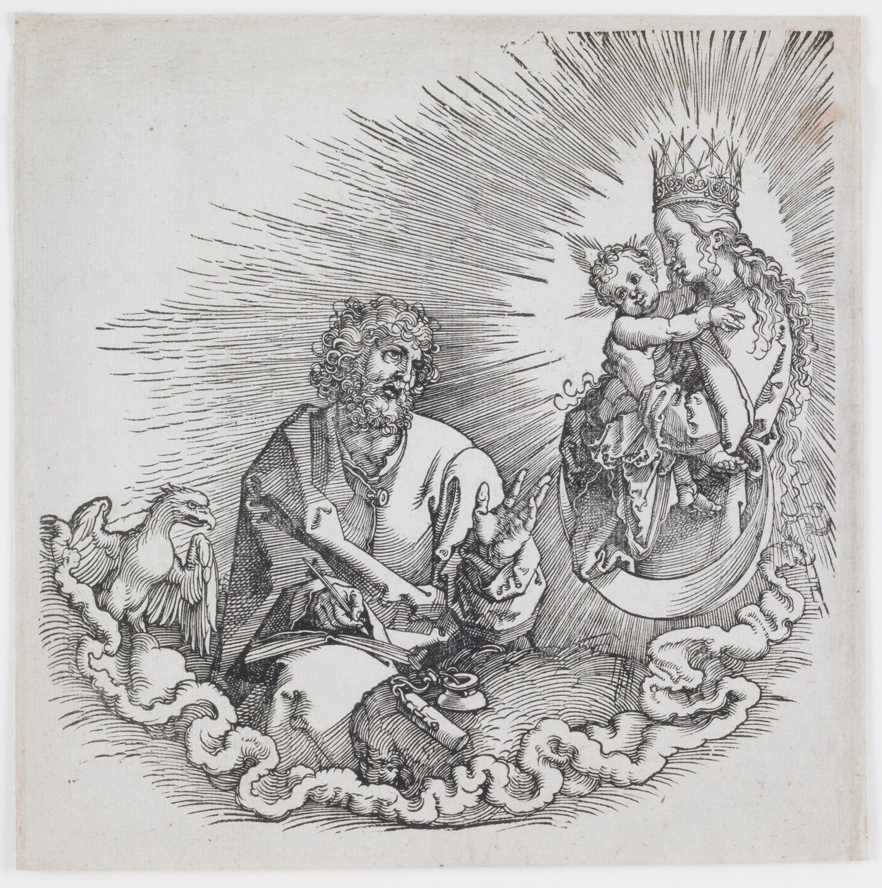 The Virgin Appearing to Saint John, från 1511 års upplaga av "The Apocalypse" av Albrecht Dürer