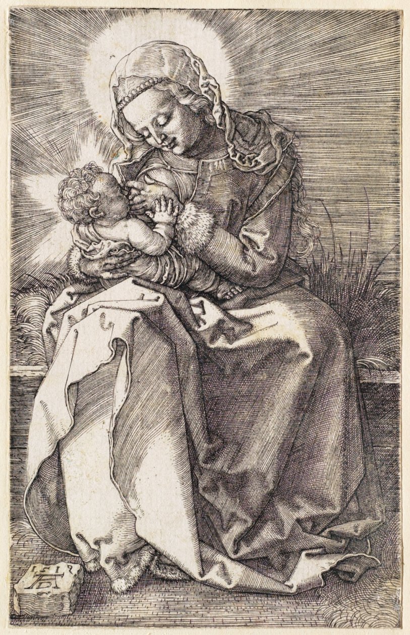 Jungfrun som ammar barnet av Albrecht Dürer