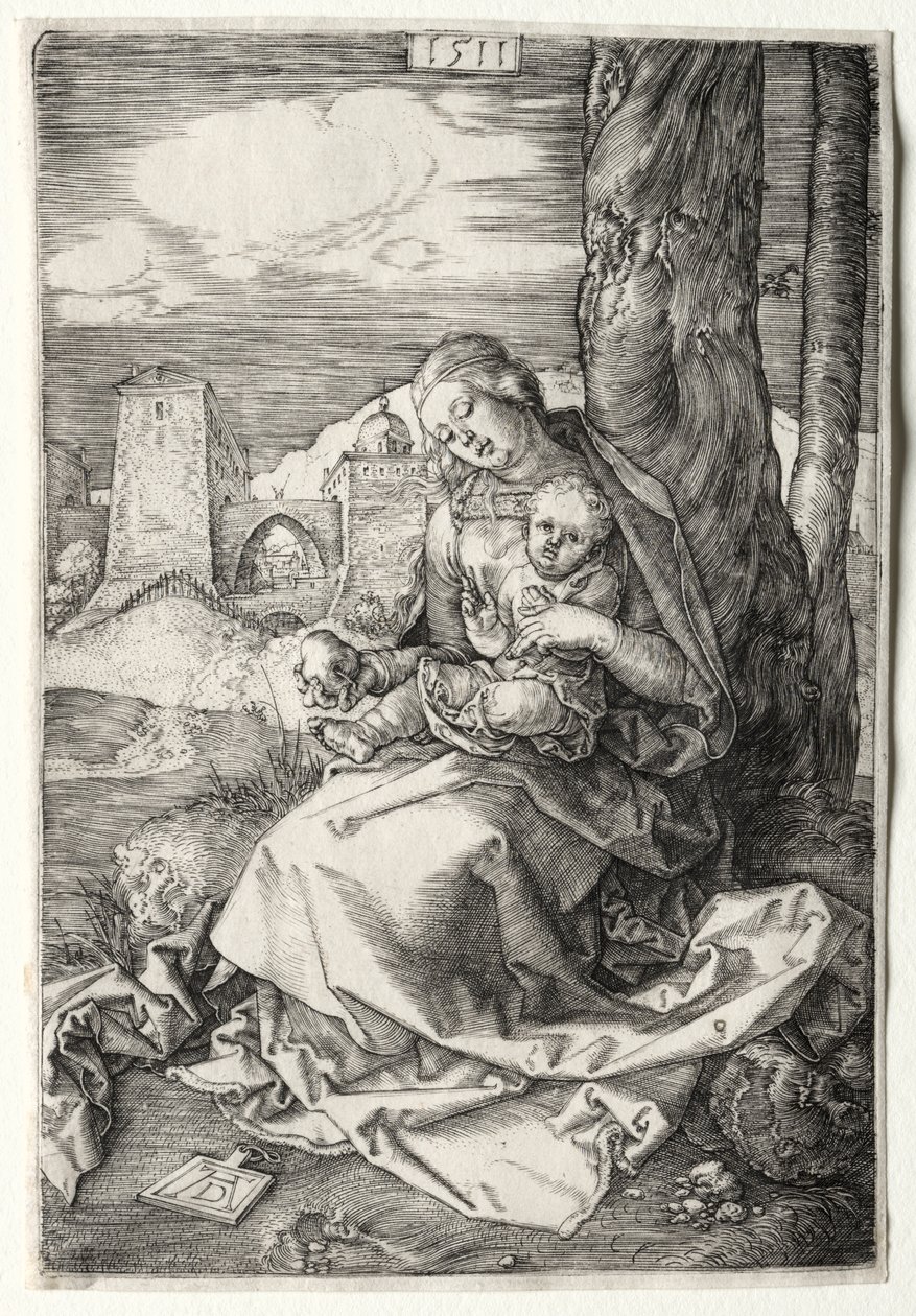 Jungfrun och barnet med päron av Albrecht Dürer