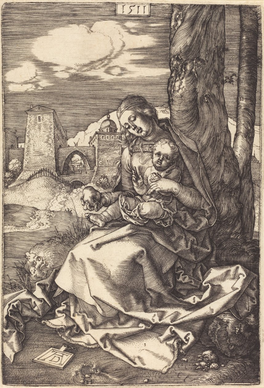 Jungfru Maria med barnet och päronet av Albrecht Dürer