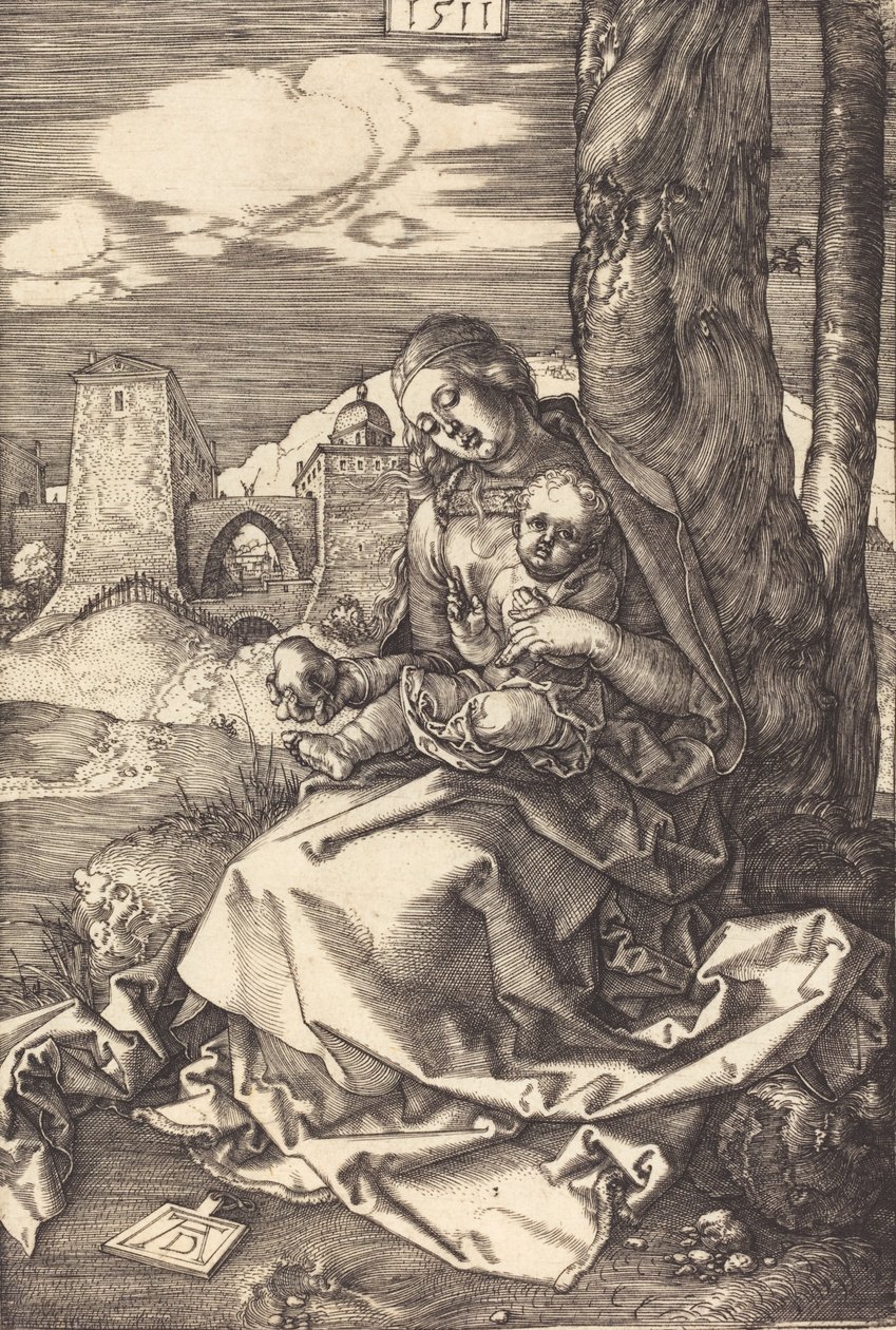 Jungfrun och barnet med päronet, 1511. av Albrecht Dürer