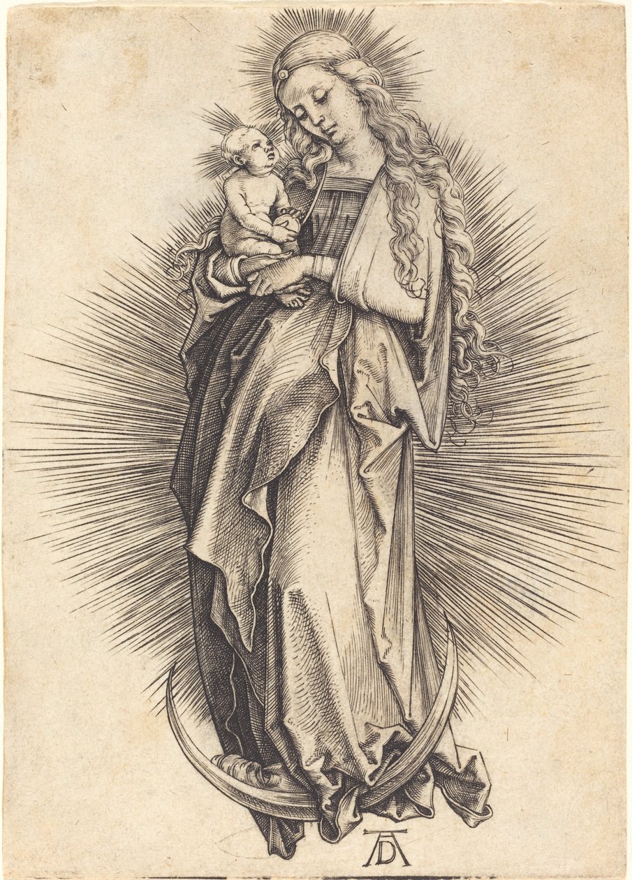 Jungfrun på halvmånen av Albrecht Dürer