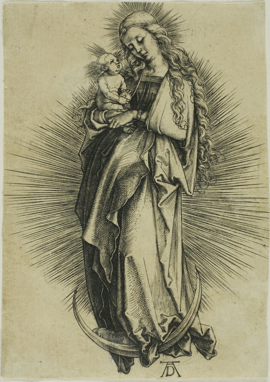Jungfrun på halvmånen av Albrecht Dürer