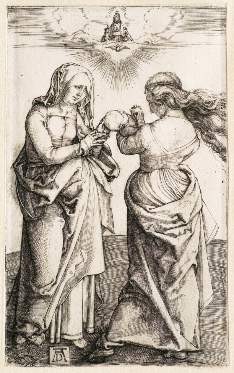 Jungfrun med Kristusbarnet och den heliga Anna av Albrecht Dürer
