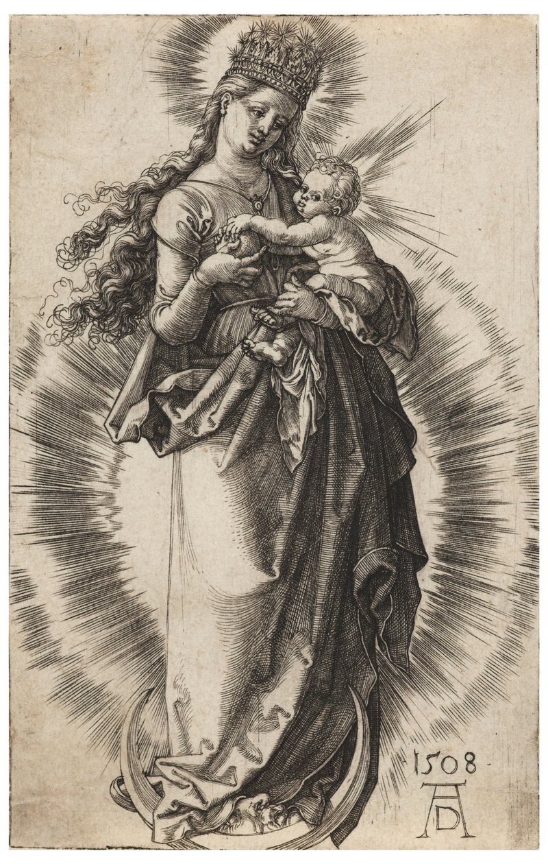 Jungfrun med stjärnkronan av Albrecht Dürer