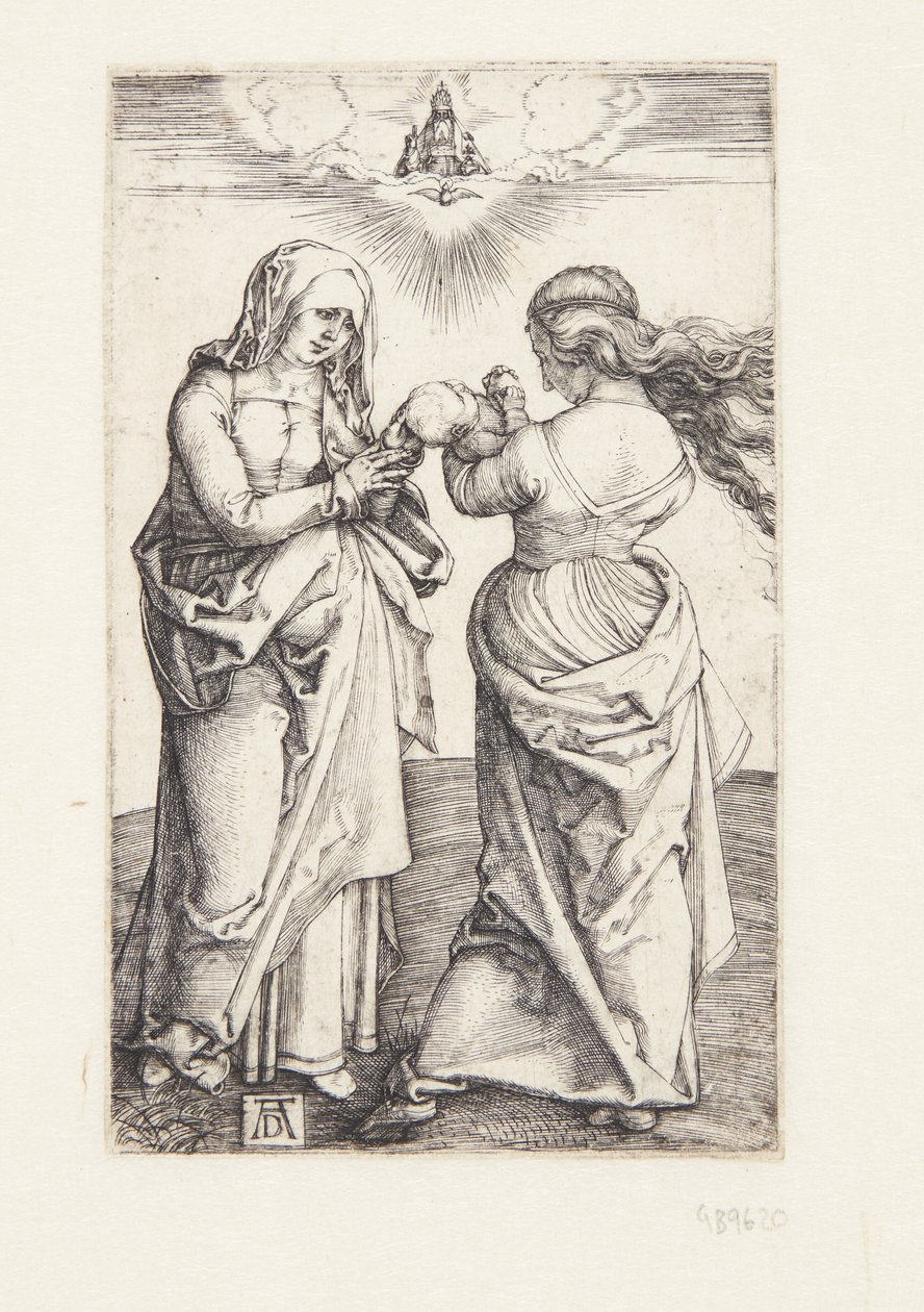 Jungfrun med spädbarnet Kristus och St. Anne av Albrecht Dürer