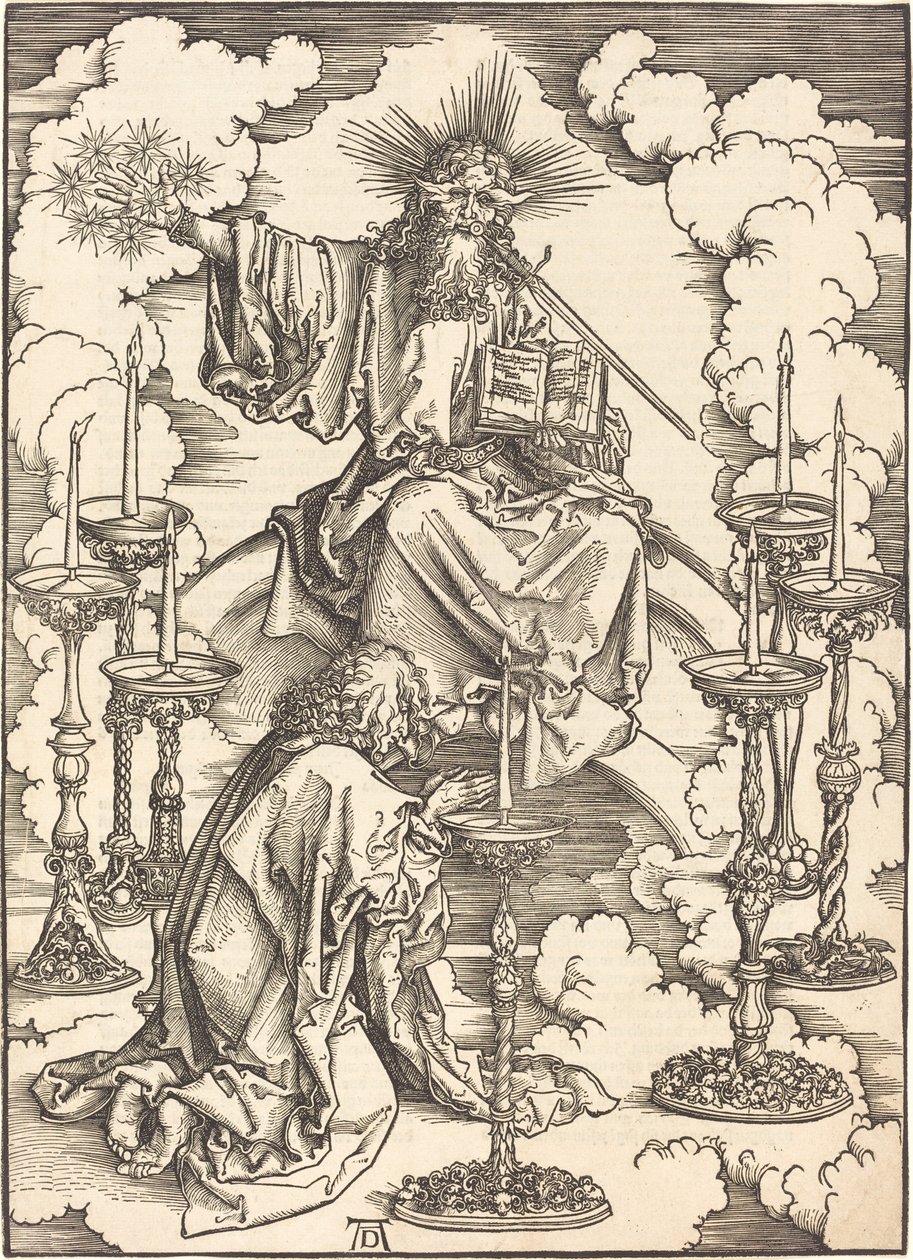 Visionen om de sju ljusstakarna av Albrecht Dürer