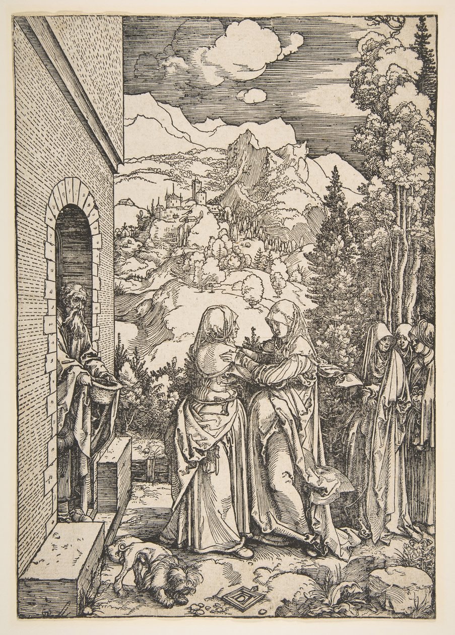 Besöket, från Jungfruns liv, 1503-4. av Albrecht Dürer