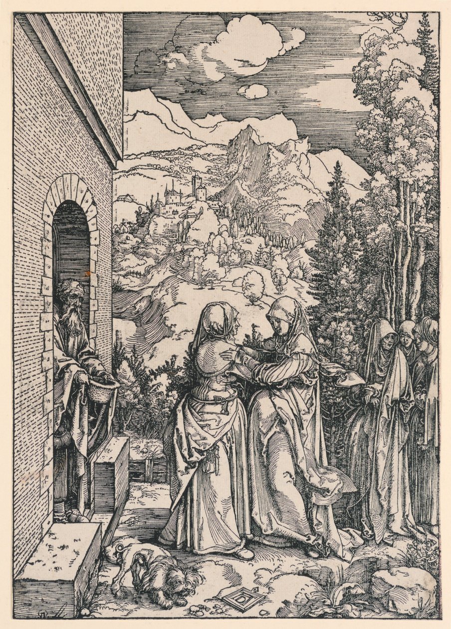 The Visitation, från serien Life of the Virgin av Albrecht Dürer