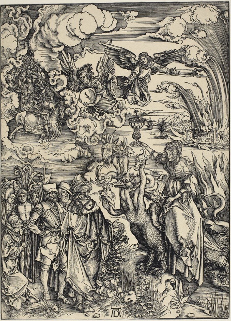 The Whore of Babylon, från The Apocalypse av Albrecht Dürer