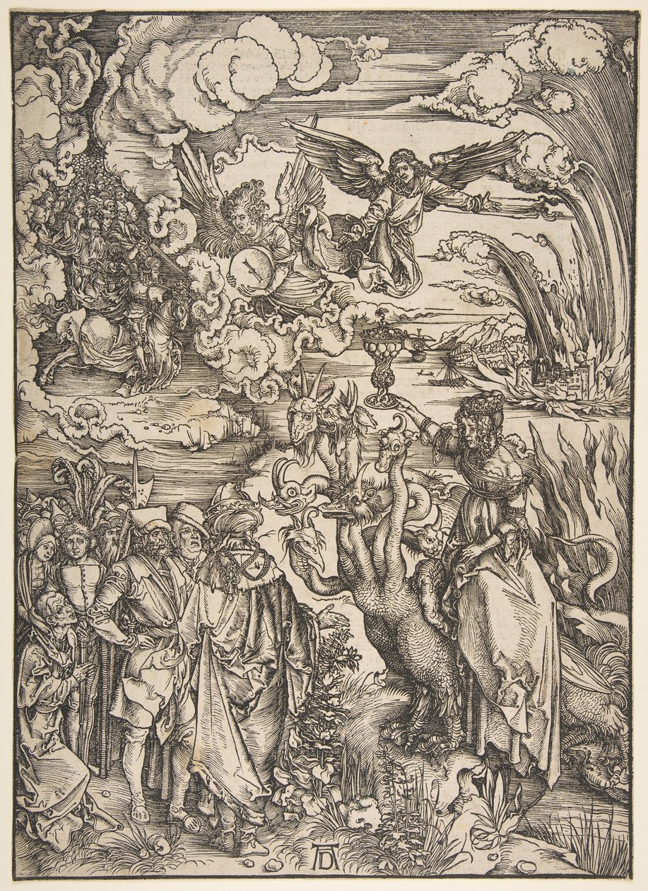 The Whore of Babylon.n.d. av Albrecht Dürer