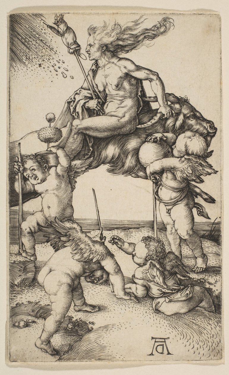 Häxan, ca. 1500. av Albrecht Dürer