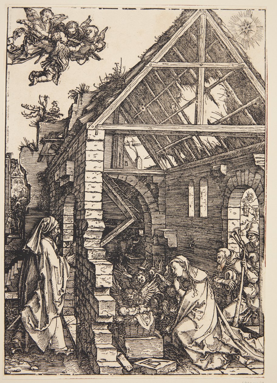 Tillbedjan av herdarna av Albrecht Dürer
