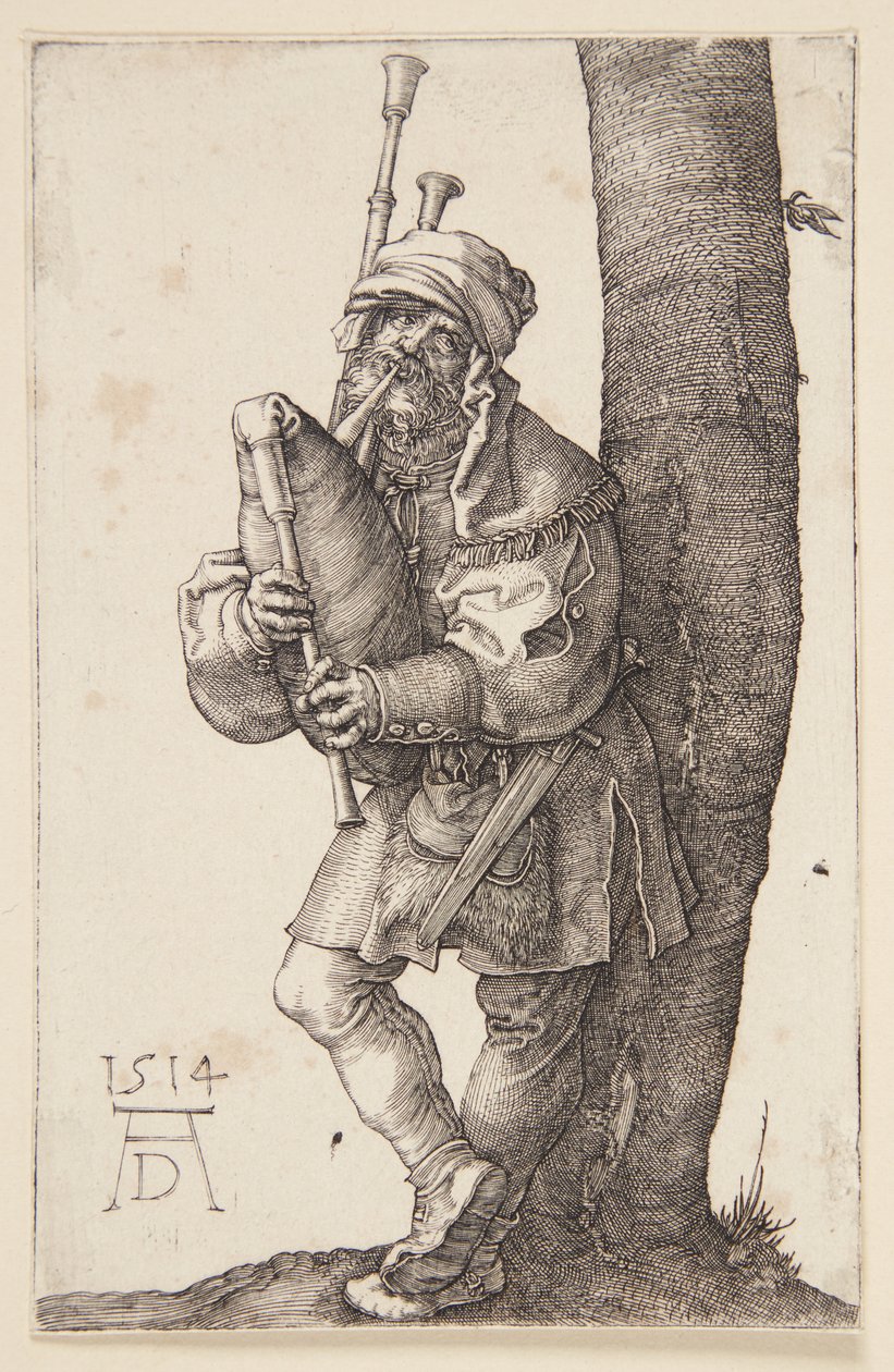 Säckpiparen av Albrecht Dürer