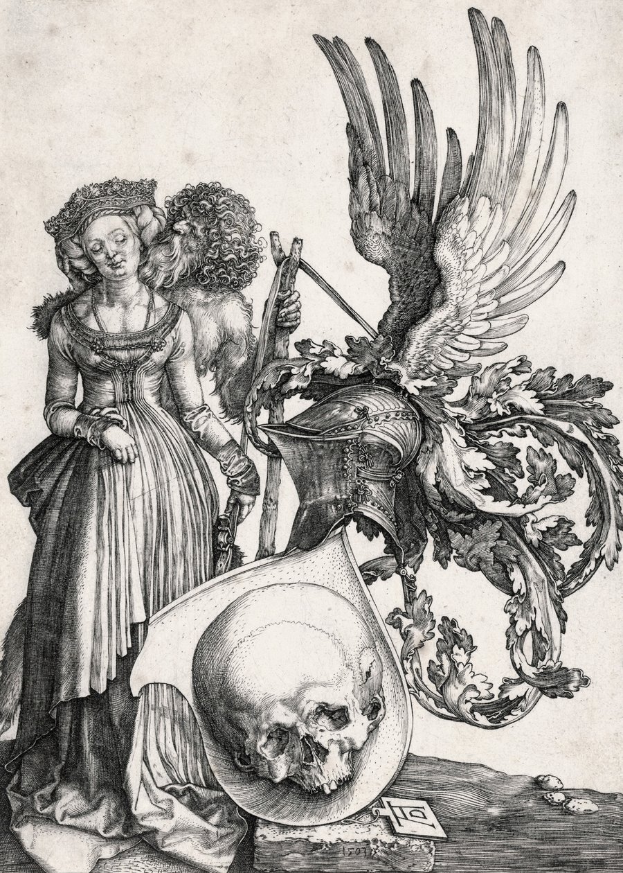 Vapenskölden med skallen, 1503. av Albrecht Dürer