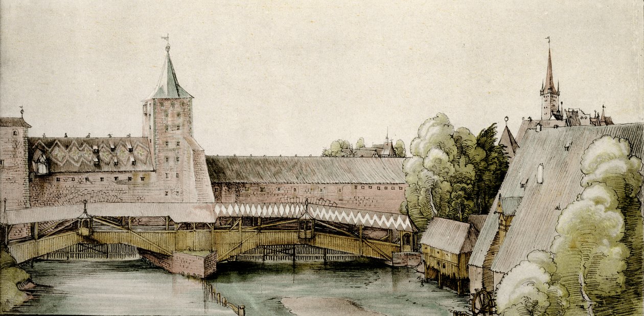 Torrdockan på Hallertor i Nürnberg av Albrecht Dürer