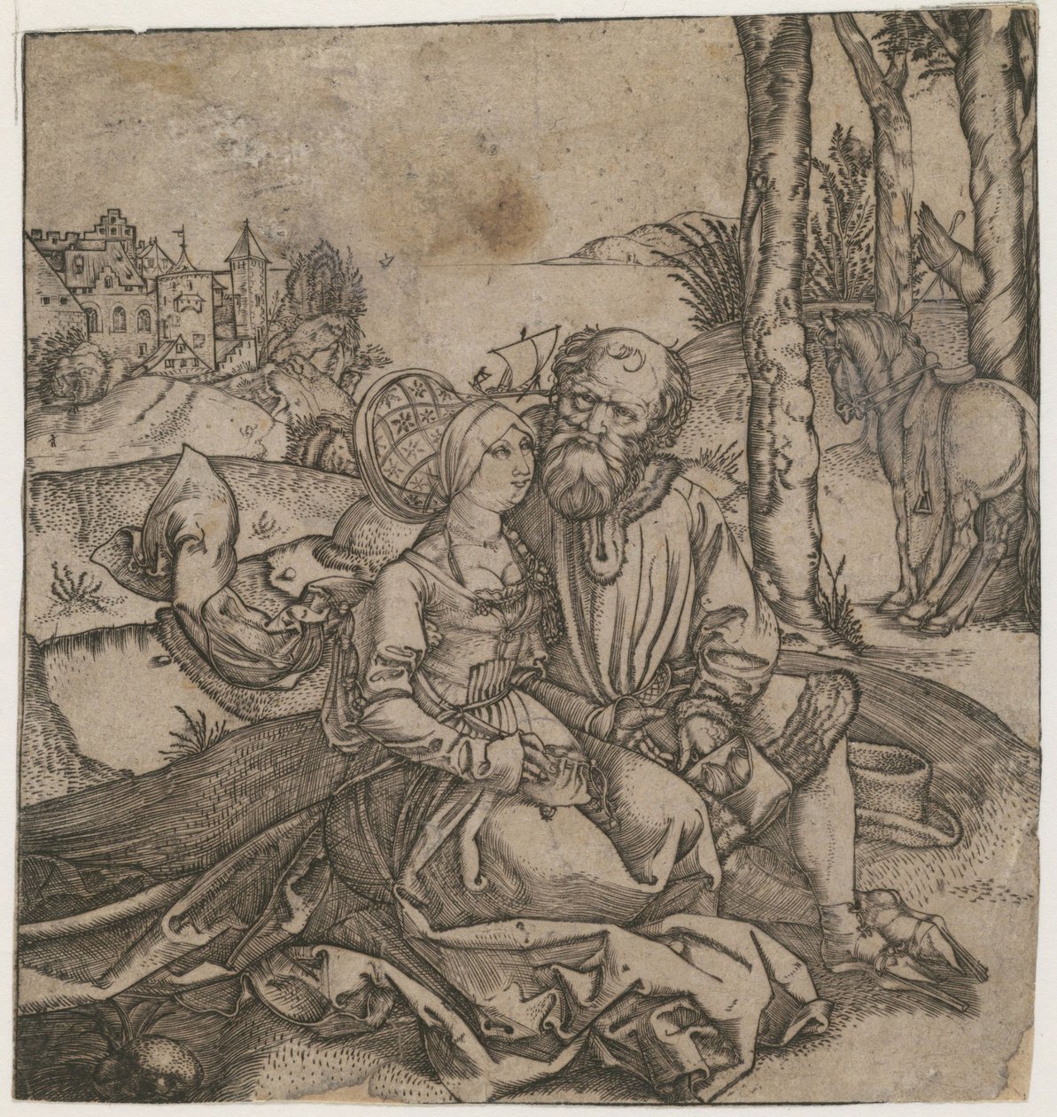 Det illasorterade paret, ca. 1495 av Albrecht Dürer