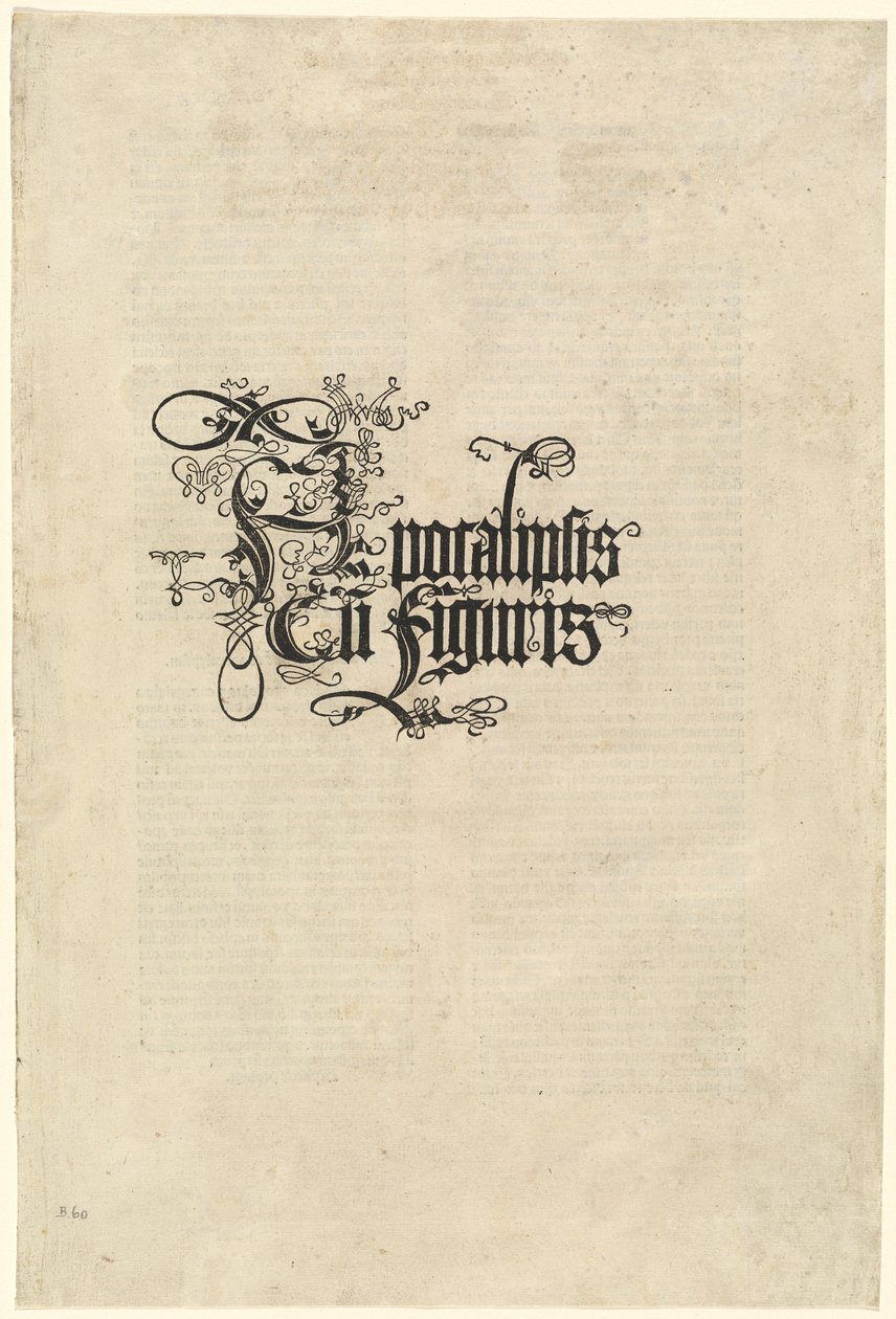 Titelsida, 1498. av Albrecht Dürer