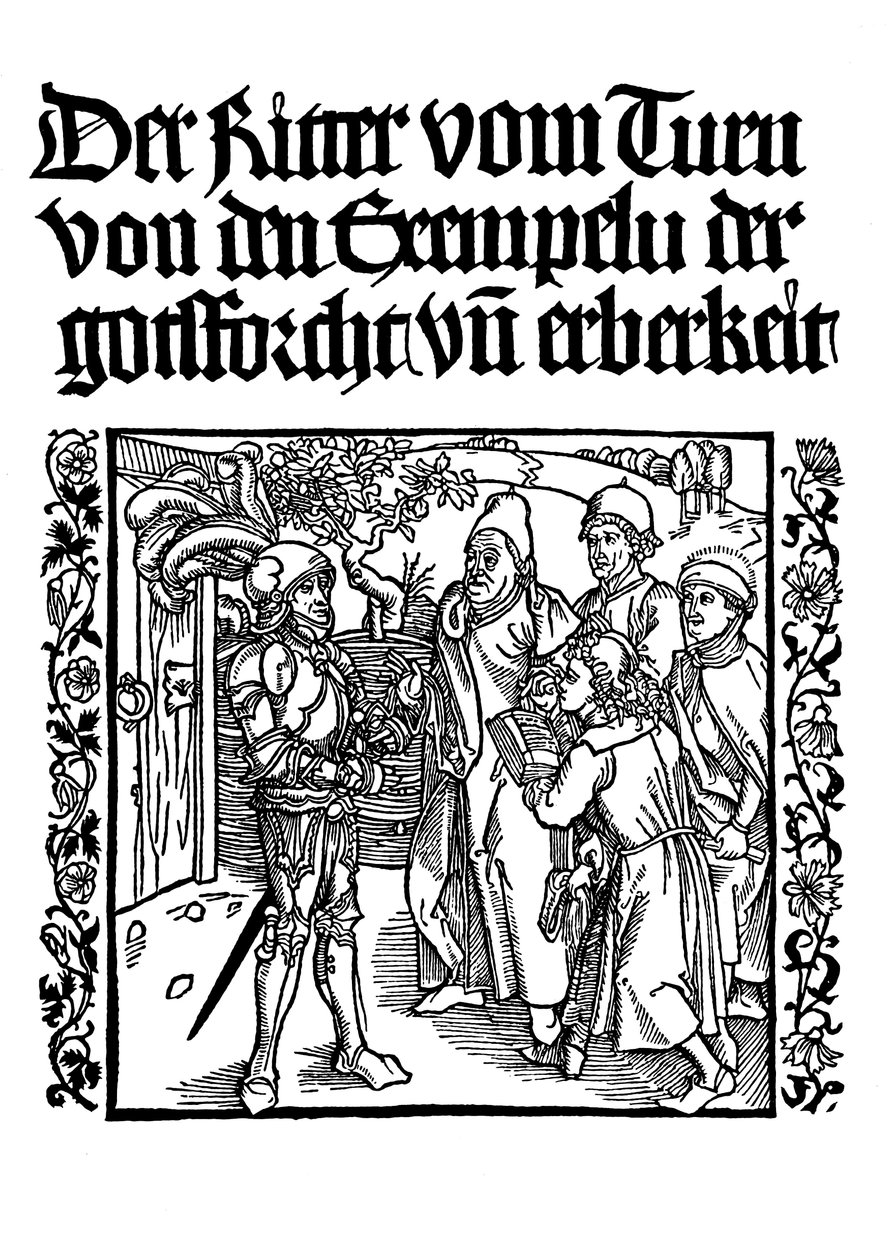 Titelsidan för The Book of the Knight of the Tower, c1495 av Albrecht Dürer