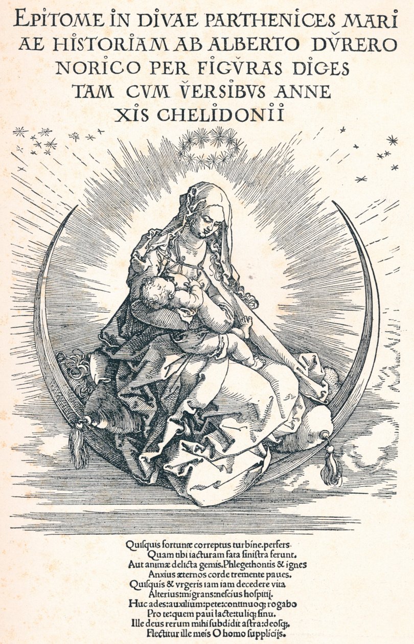 Titelsidan för Jungfruns liv, 1511 1906 av Albrecht Dürer