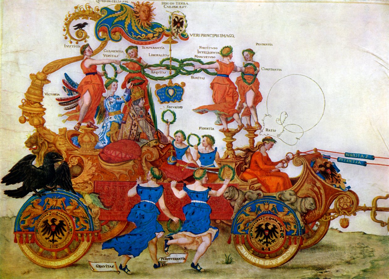 Kejsar Maximilian I:s triumfbil, 1500-talet. av Albrecht Dürer