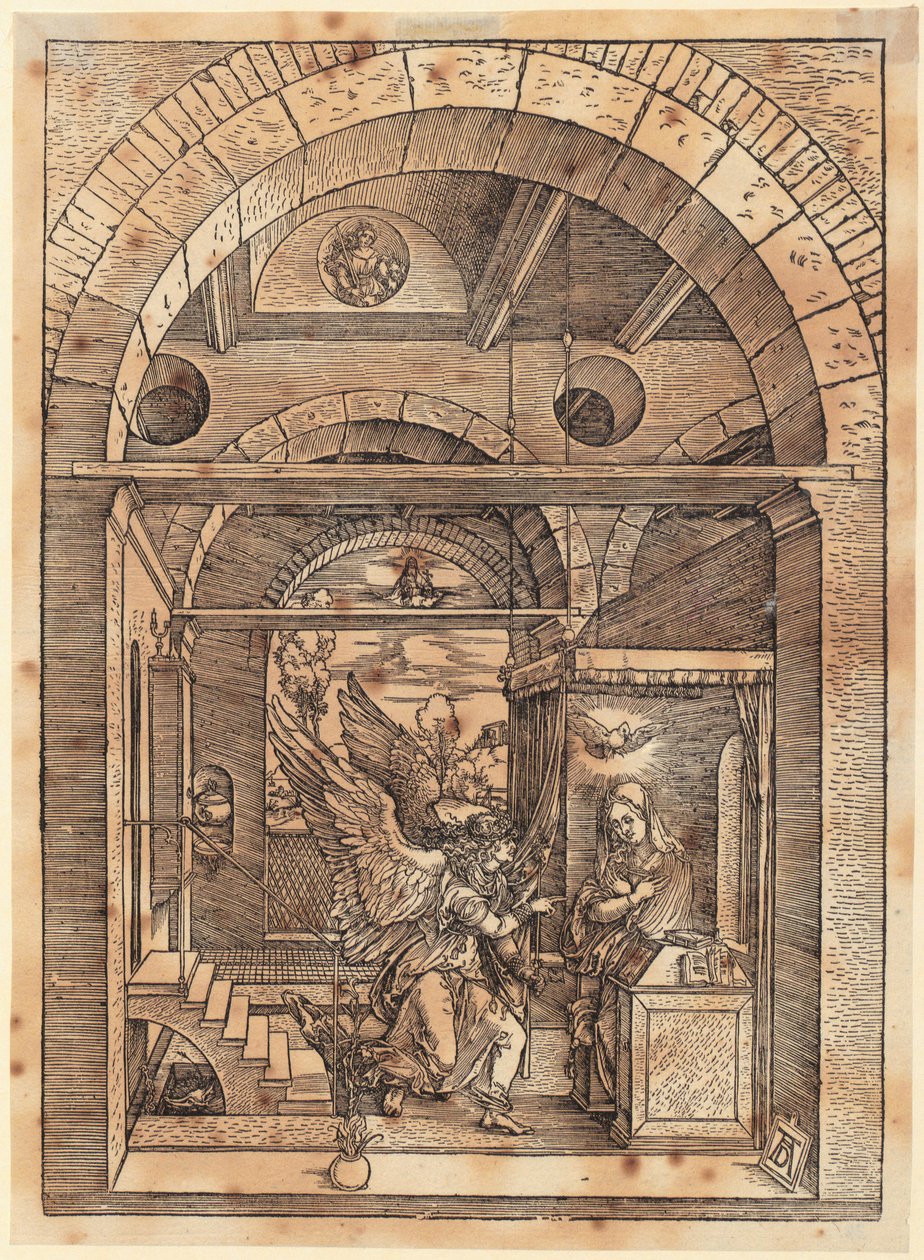 Marias förlovning, blad 7 i serien ”Marias liv” av Albrecht Dürer