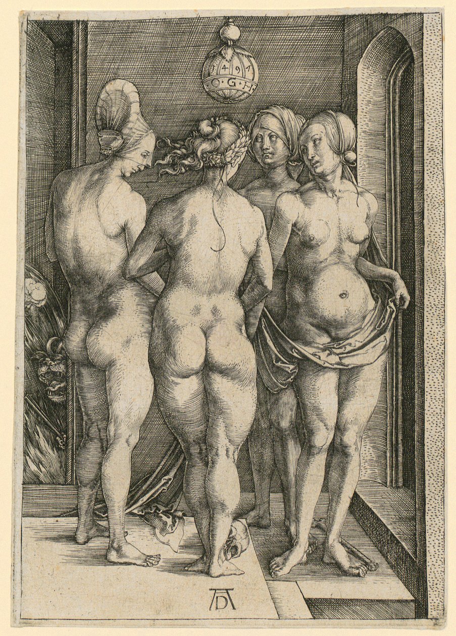 Fyra häxor av Albrecht Dürer