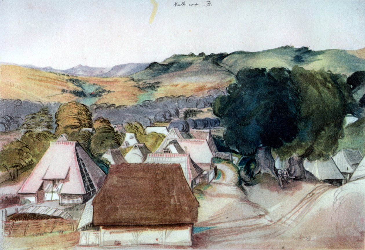 Utsikt över Kachreuth, nära Nürnberg, 1511, 1936 av Albrecht Dürer