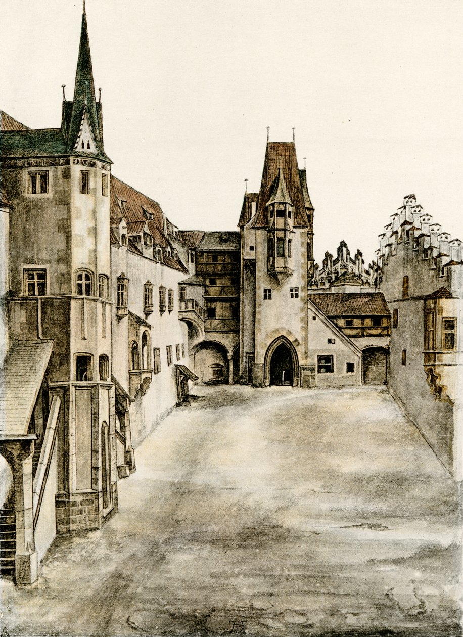 Utsikt över slottsgården av Albrecht Dürer