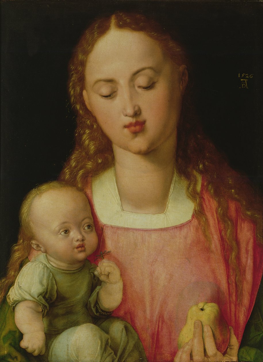 Virgin and Child, även känd som Virgin with the Pear, 1526 av Albrecht Dürer
