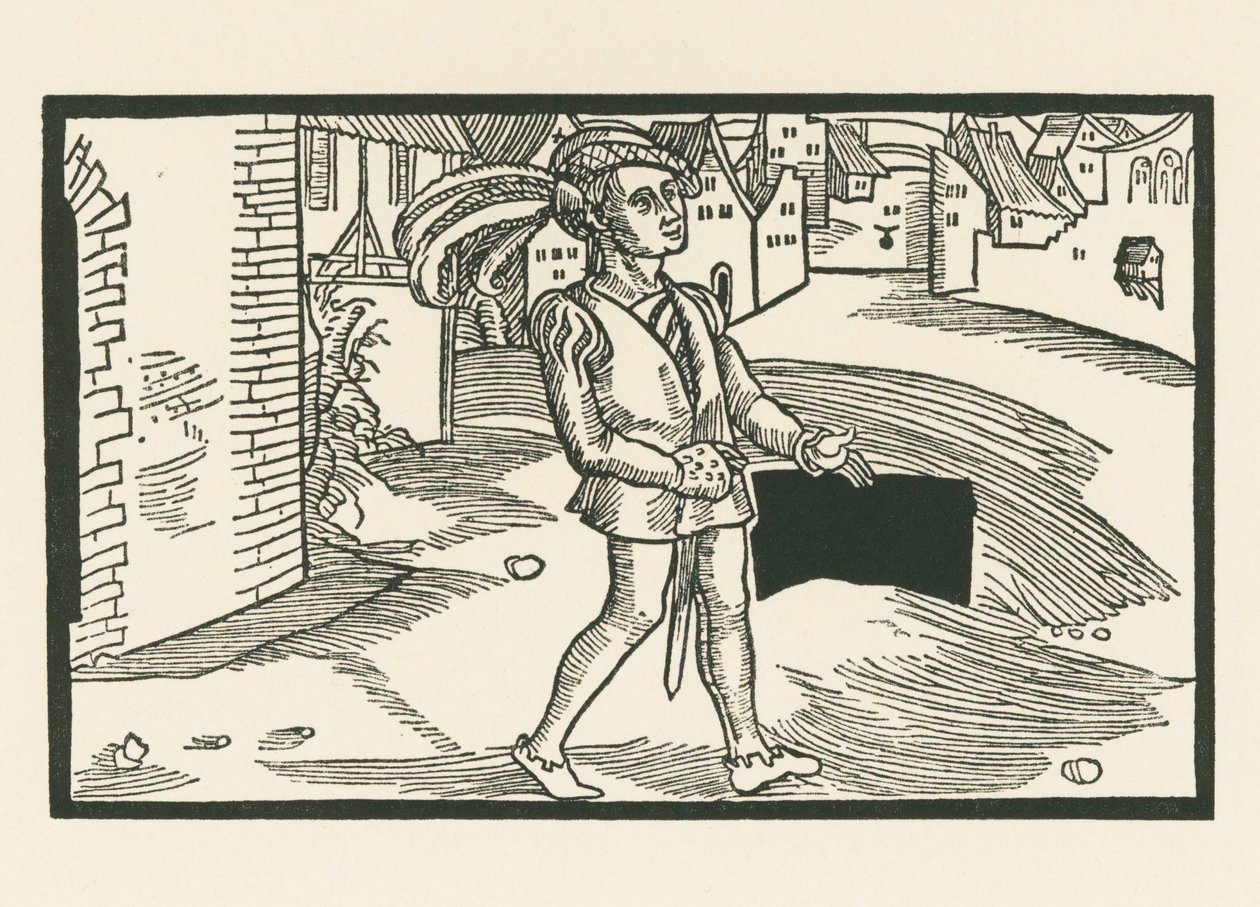 Aeschinus, ca 1492-93 (träsnitt) av Albrecht Dürer or Duerer