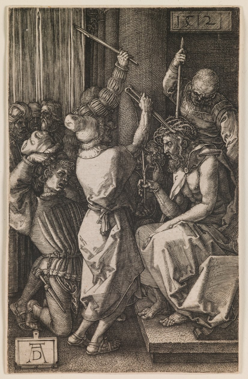 Kristus krönt med törnen, från serien "Den lilla passionen" av Albrecht Dürer or Duerer