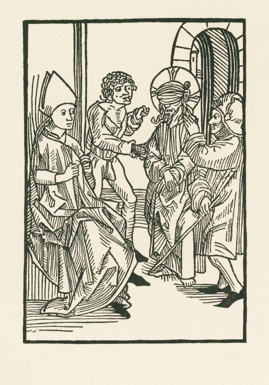 Kristus inför Kajafas av Albrecht Dürer or Duerer