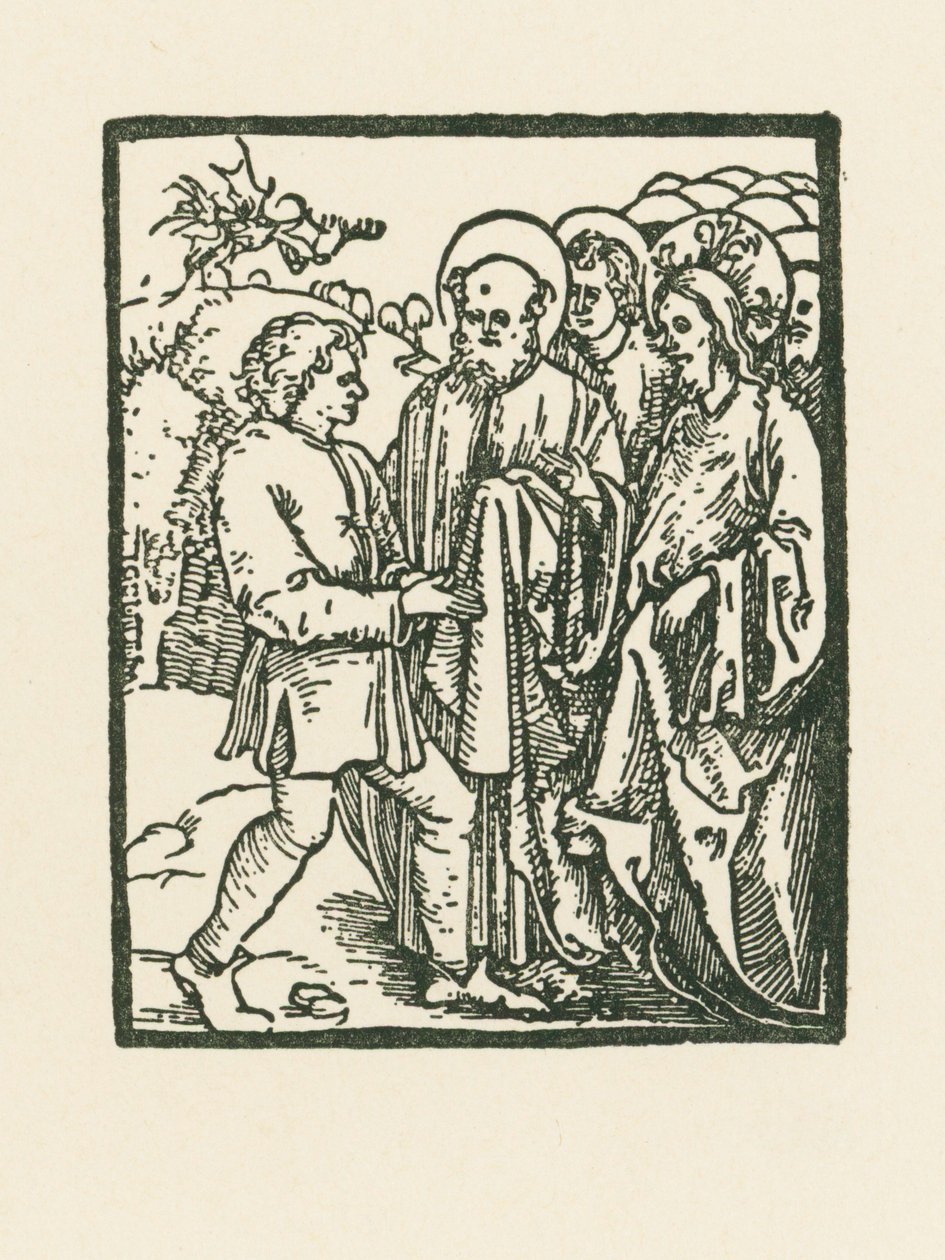 Kristus helar en person som är besatt av djävulen av Albrecht Dürer or Duerer