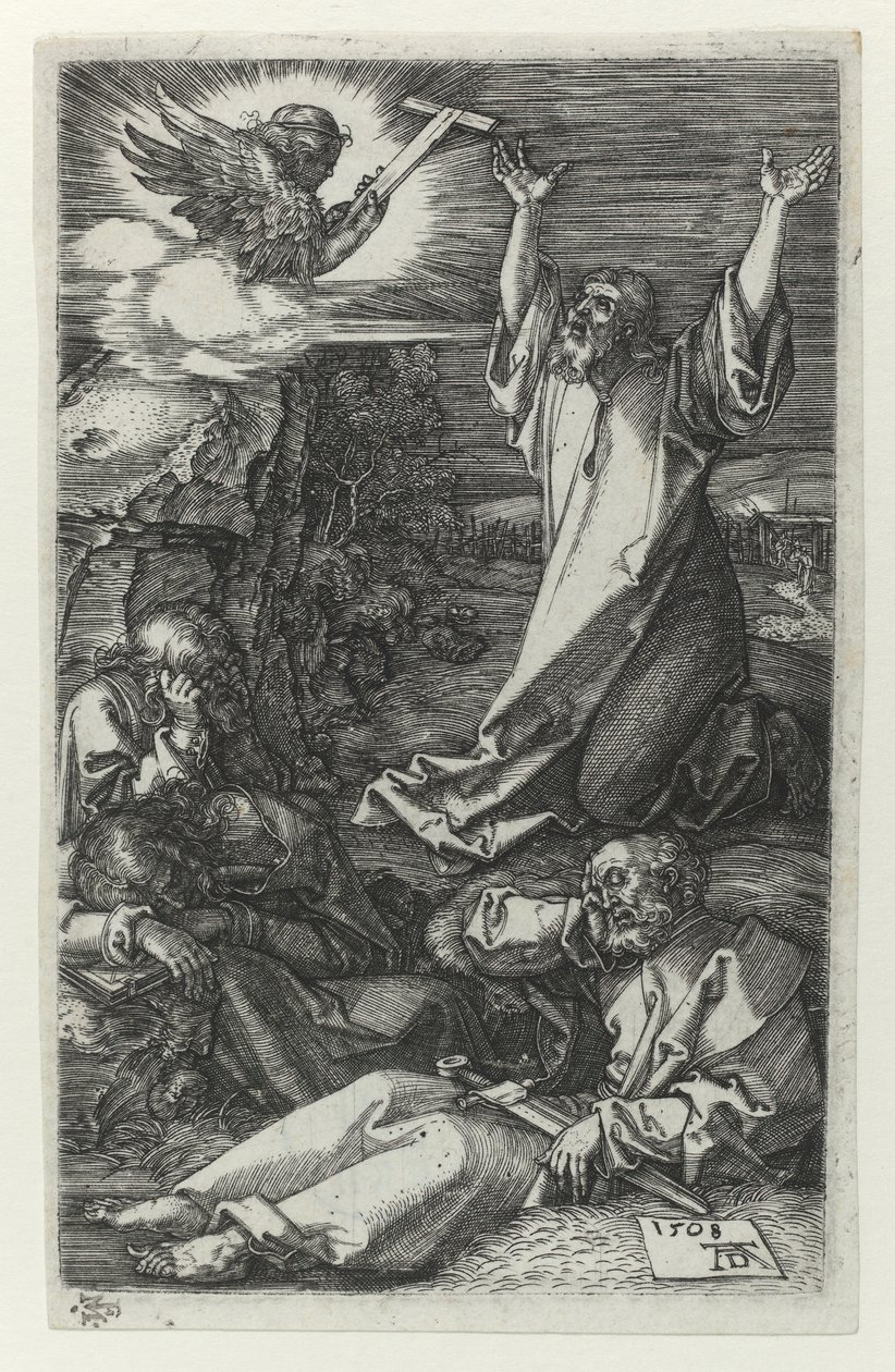 Kristus i olivträdens trädgård av Albrecht Dürer