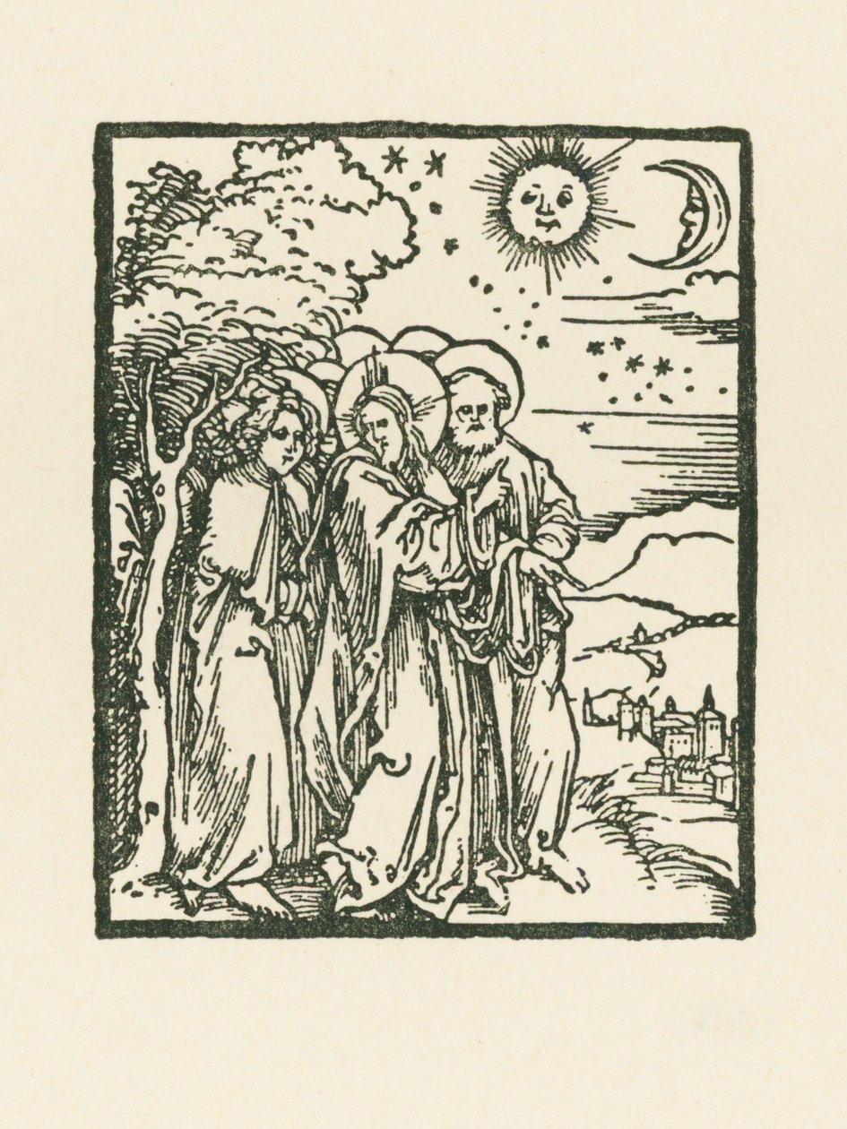 Kristus visar sina lärjungar tecknen i himlen av Albrecht Dürer or Duerer